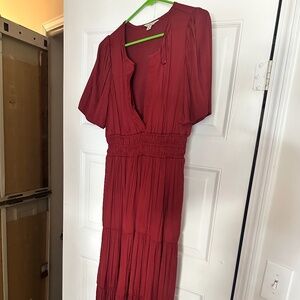 Maroon Maternity Dress